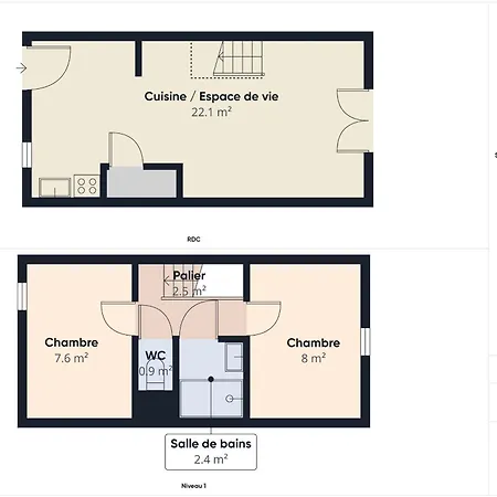 Maison Pour 4 Avec Terrasse A 200m De La * 圣伊莱尔·德列